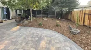 Concrete patio and hardscaping by Rogers Landscaping